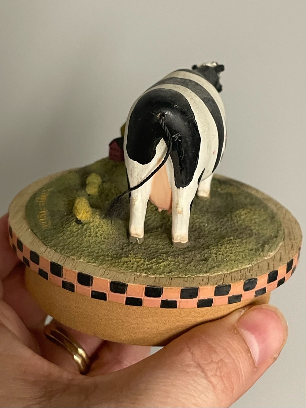 Yankee Candle Warren Kimble Country Creations vintage Y2K candle topper cow - Picture 3 of 4